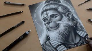 Hyper-realistic drawing of Hanuman ji || Hanuman ji Drawing"