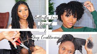 Butterfly Locs Takedown | How To Moisturize Your Natural Hair After A Protective Style