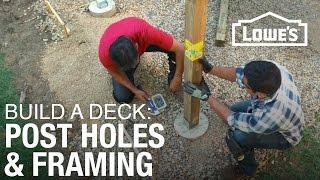 How To Build a Deck | Post Holes & Framing (2 of 5)