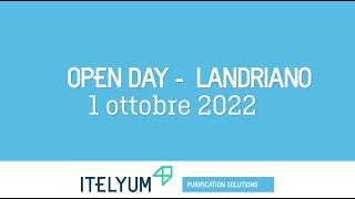 1 ottobre 2022 - Open Day a Itelyum Purification