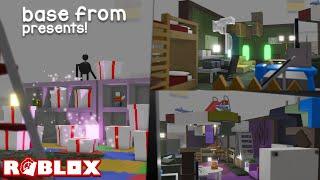 A BASE ONLY WITH ITEMS FROM PRESENTS! • Roblox SCP-3008