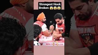 When Sanjay Deswal broke Karaj Virk's strongest hook in India  #shorts #armwrestling #forearm