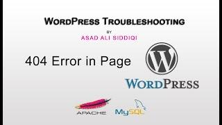 Troubleshooting :How to remove 404 Error from Page