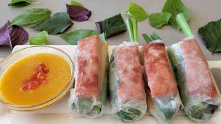 GRILLED PORK SPRING ROLLS/NEM NƯỚNG CUỐN