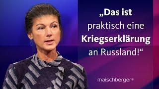 Sahra Wagenknecht und Katrin Göring-Eckardt diskutieren über den Ukraine-Krieg | maischberger