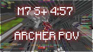 (M7 4:57 S+) MOST SCUFFED LEGIT SUB5 ARCHER POV | Hypixel Skyblock