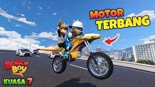 BOBOIBOY TOPAN DAN MAGNET NAIK MOTOR TERBANG - GTA 5