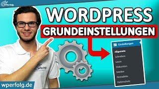 WordPress Grundeinstellungen (2025): Beachte Diese WordPress Einstellungen | Anleitung | Deutsch