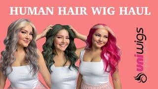 UNIWIGS LACE HUMAN HAIR WIG REVIEW/HAUL WITH ALOPECIA