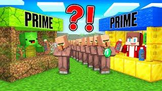 JJ's RICH PRIME Store vs Mikey's POOR PRIME Store Battle in Minecraft - Maizen