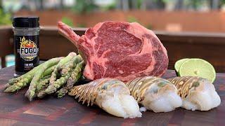 Cowboy Ribeye Steak and Lobster Tails - Surf’n’Turf Recipe for Mother’s Day 4K