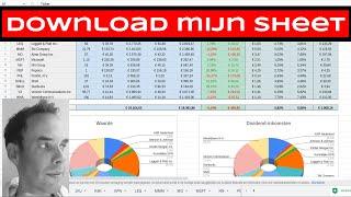 Download mijn Dividend-sheet en kleine uitleg