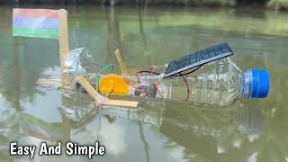 Solar-Powered Boat Project with DC Motor | Very Simple & Easy