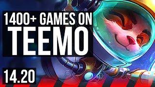 TEEMO vs EZREAL (TOP) | 1400+ games | BR Grandmaster | 14.20