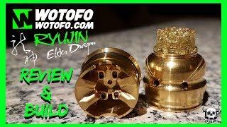 Wotofo Ryujin Elder Dragon RDA Review & Build - A 22mm Single Coil Flavour Machine!