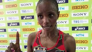 Beatrice Chebet after repeating as champ at 2024 World XC