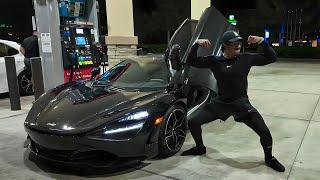 late night gym session in the mclaren 720s