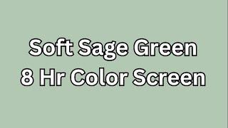 Soft Sage Green 8 Hr Color Screen #blankscreen #colors