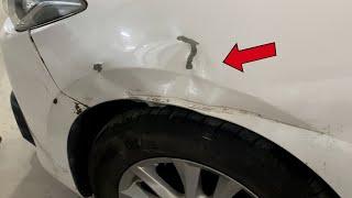 The Process Of Repairing A Dented Car From A Local Auto Mechanic