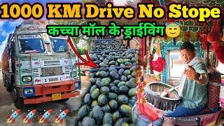 1000 KM Drive ||कच्चा मॉल में शारीर को आराम?|| पार्टी परसान कर दिया है ससुरा || #truck #vlog