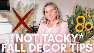 6 *NOT TACKY* Fall Home Decor Tips | Decorate With Me | Modern Minimalism Style | Alena Votchits