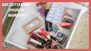 DECLUTTERING MY UNUSED MAKEUP! Part 1! SoJo Beauty