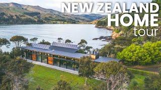 Award Winning New Zealand Home with Private Beach | Off Grid Luxury Airbnb House Tour | Ep 13