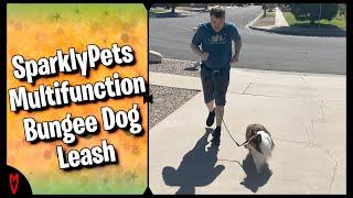 SparkleyPets Multifunction Bungee Dog Leash || MumblesVideos Product Review