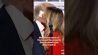 The three ex-wives of trump’s and the property they received upon divorce are as follows. #acosta