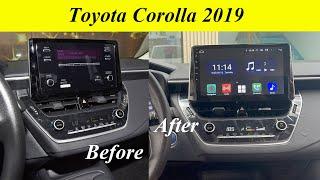 Installation : Toyota Corolla /Levin 2019-2022 year, Car stereo with 10.1inch 2.5D IPS screen