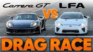 The World's Best-Sounding Drag Race: Lexus LFA vs Porsche Carrera GT vs Audi RS3 — w/ Jason Cammisa