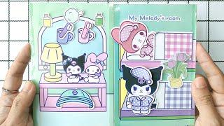 [paperdiy] KUROMI and MYMELODY Doing Night Routine Together 🪥️ | Paper Play