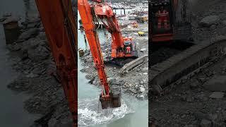 Big Hitachi EX1200 Dredging #shorts