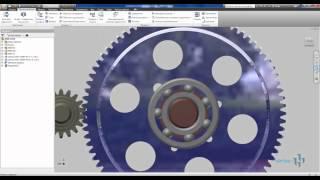 Зубчатое зацепление в Autodesk Inventor и подшипники