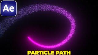 PARTICLES ALONG PATH in After Effects | NO PLUGINS