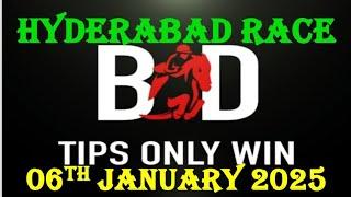 HYDERABAD RACE TIPS | 06/01/2025 | HORSE RACING TIPS | TODAY RACE TIPS | RACE TIPS | (@TIPSONLYWIN)