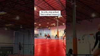 Volleyball tips: STAY active!