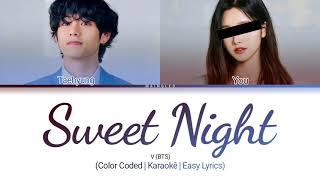 V (BTS) - Sweet Night | Karaokê duet with V