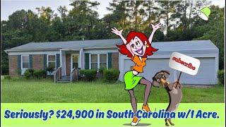 Seriously? $25k House, South Carolina, 2 Car Garage & 1 ACRE  