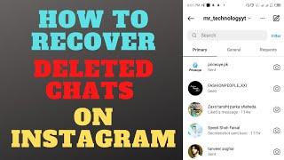 How to recover your deleted chats on Instagram?