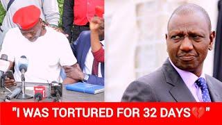 SAD‼️: BOB NJAGI SHEDS TEARS AS HE NARRATES HIS 32- DAY  TORTURE ORDEAL BY THE POLICE.