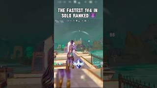 The Fastest QUAD Kill In Ranked  #fortnite #gaming #solo #1v4 #ranked #unreal #chapter5 #aimbot