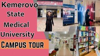 campus tour of kemerove  state medical university#mbbsabroad#kemerovastatemedicaluniversity#russia