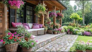 Transform Your Farmhouse Veranda Into Mini Garden Paradise   Charming Ideas You Can't Miss