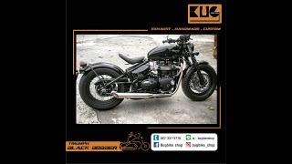 triumph black bobber / ท่อ full system original style / bugbike shop