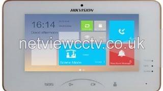 Hikvision DS KH8301-WT Intercom Indoor Station Overview by Netviewcctv.co.uk