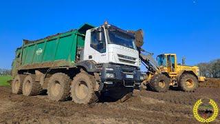 8 x 8 Agro Truck | Iveco | Tebbe Steuer | Miststreuen | Volvo Radlader