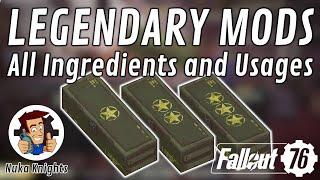 Fallout 76: Legendary Mods Guide (All 1st, 2nd & 3rd Star Mods in Detail with all ingredients)