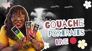  How to paint a expressive portrait with Gouache | Juneteenth Portrait Series EP 2