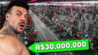 TREINEI NA ACADEMIA QUE CUSTOU R$30,000,000!!